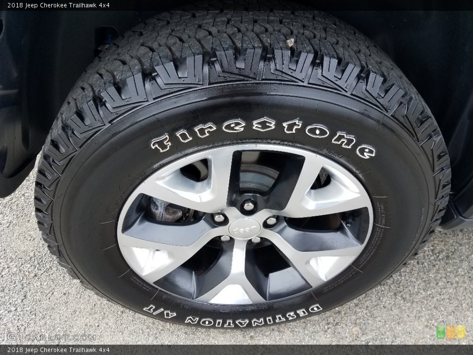 2018 Jeep Cherokee Trailhawk 4x4 Wheel and Tire Photo #129769863