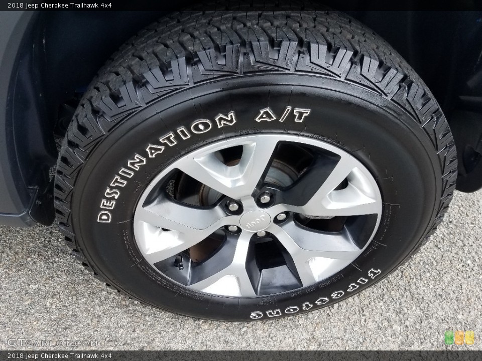2018 Jeep Cherokee Trailhawk 4x4 Wheel and Tire Photo #129769938