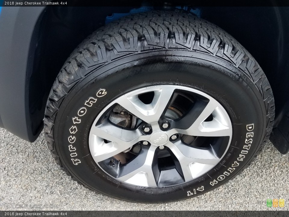 2018 Jeep Cherokee Trailhawk 4x4 Wheel and Tire Photo #129770097