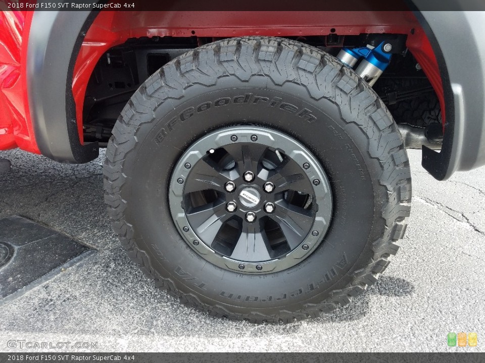 2018 Ford F150 SVT Raptor SuperCab 4x4 Wheel and Tire Photo #129803549