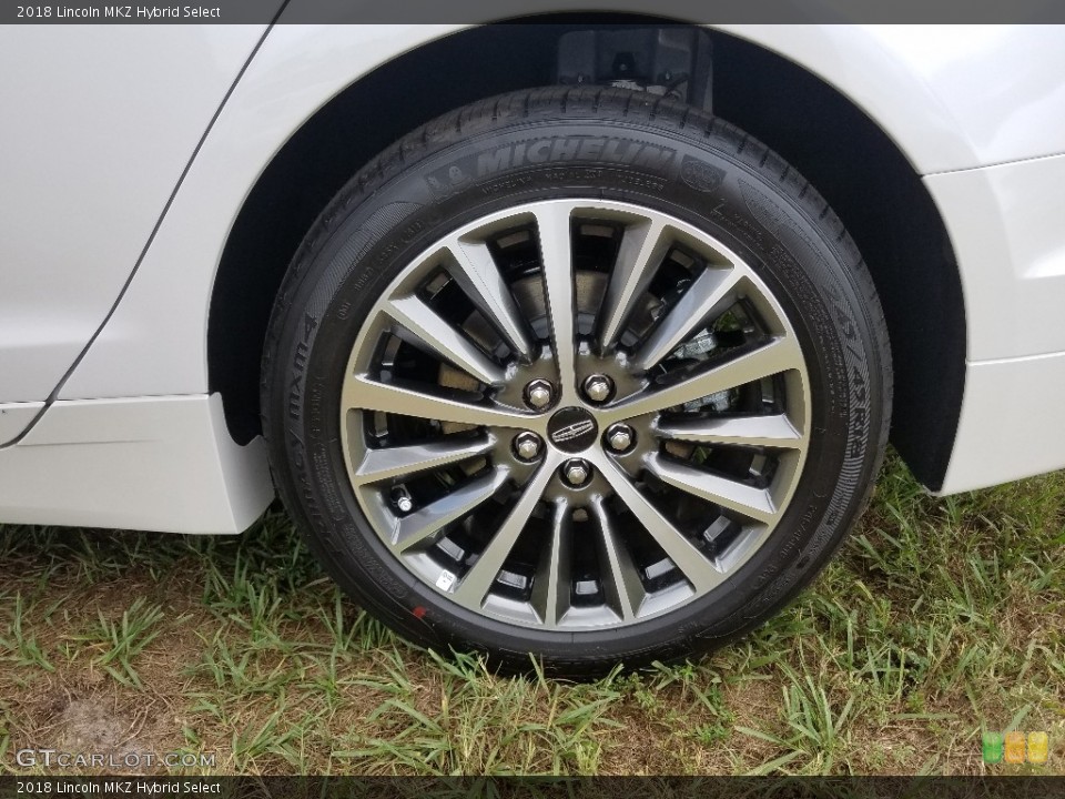 2018 Lincoln MKZ Hybrid Select Wheel and Tire Photo #129820609