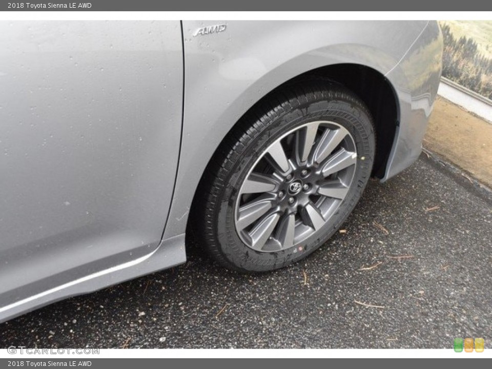 2018 Toyota Sienna LE AWD Wheel and Tire Photo #129822415