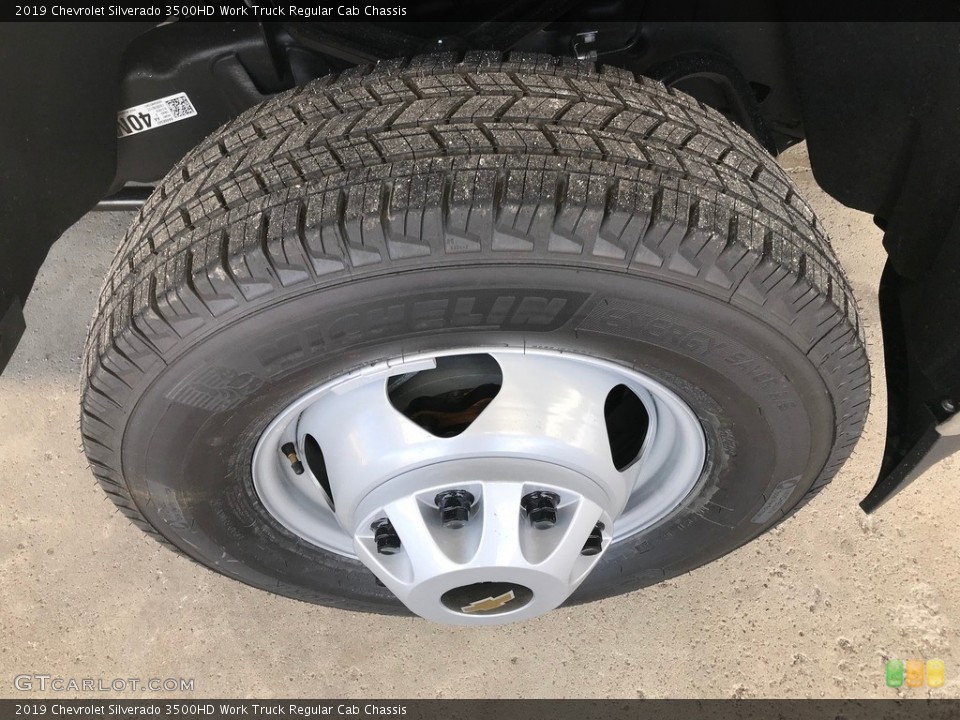 2019 Chevrolet Silverado 3500HD Work Truck Regular Cab Chassis Wheel and Tire Photo #129860479