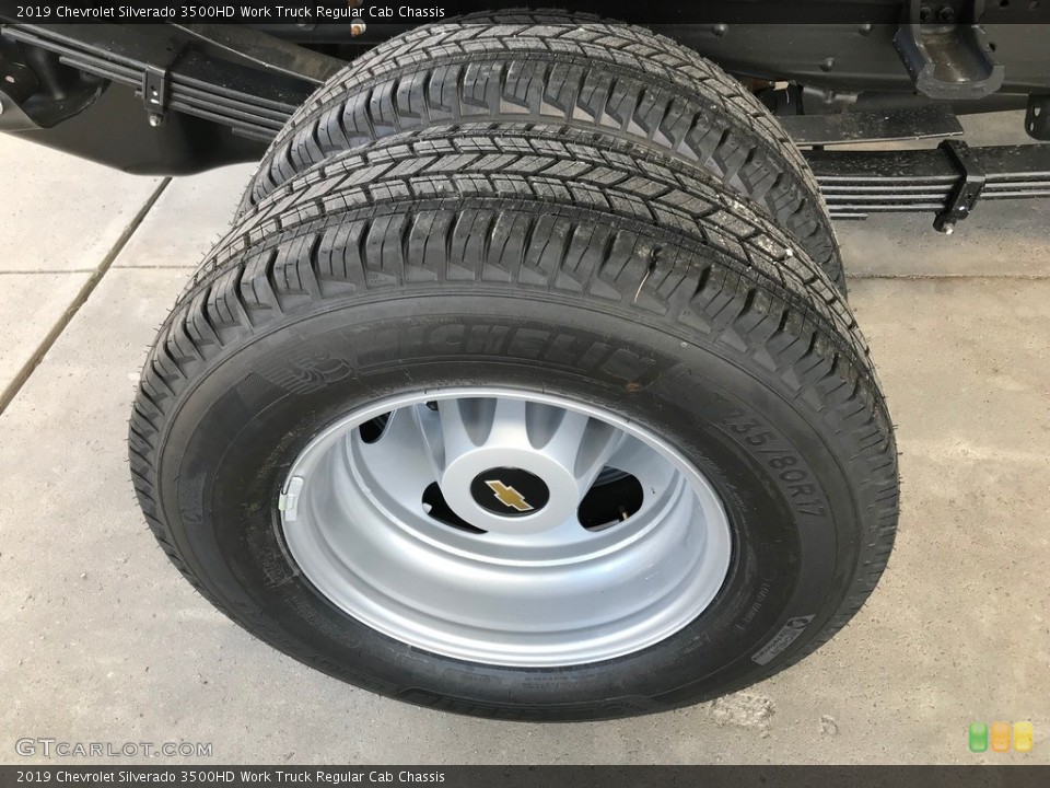 2019 Chevrolet Silverado 3500HD Work Truck Regular Cab Chassis Wheel and Tire Photo #129860515