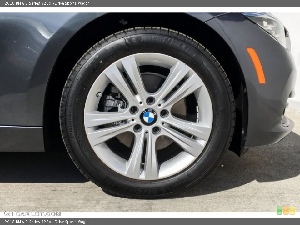 2018 BMW 3 Series 328d xDrive Sports Wagon Wheel and Tire Photo #129877510