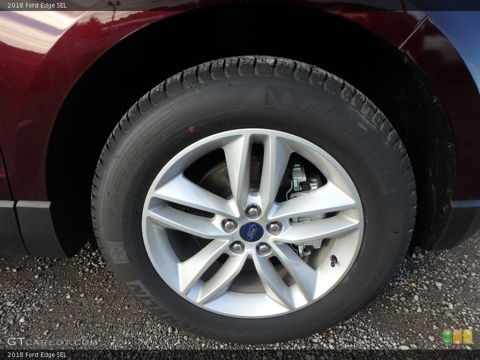 2018 Ford Edge SEL Wheel and Tire Photo #129939130