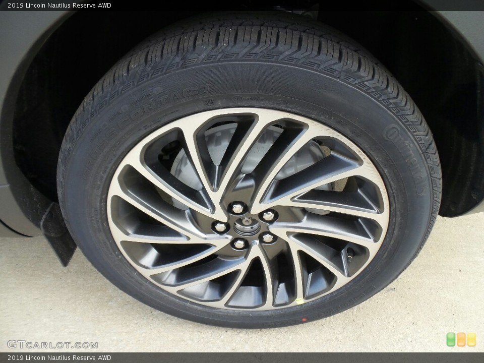 2019 Lincoln Nautilus Reserve AWD Wheel and Tire Photo #130006929