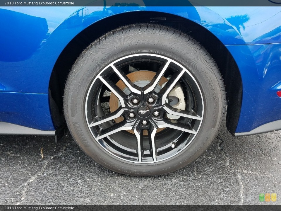 2018 Ford Mustang EcoBoost Convertible Wheel and Tire Photo #130014993
