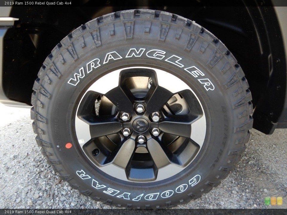 2019 Ram 1500 Rebel Quad Cab 4x4 Wheel and Tire Photo #130047358