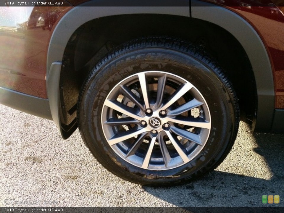 2019 Toyota Highlander XLE AWD Wheel and Tire Photo #130080174