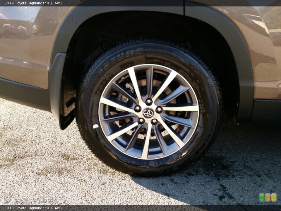 2019 Toyota Highlander XLE AWD Wheel and Tire Photo #130080672