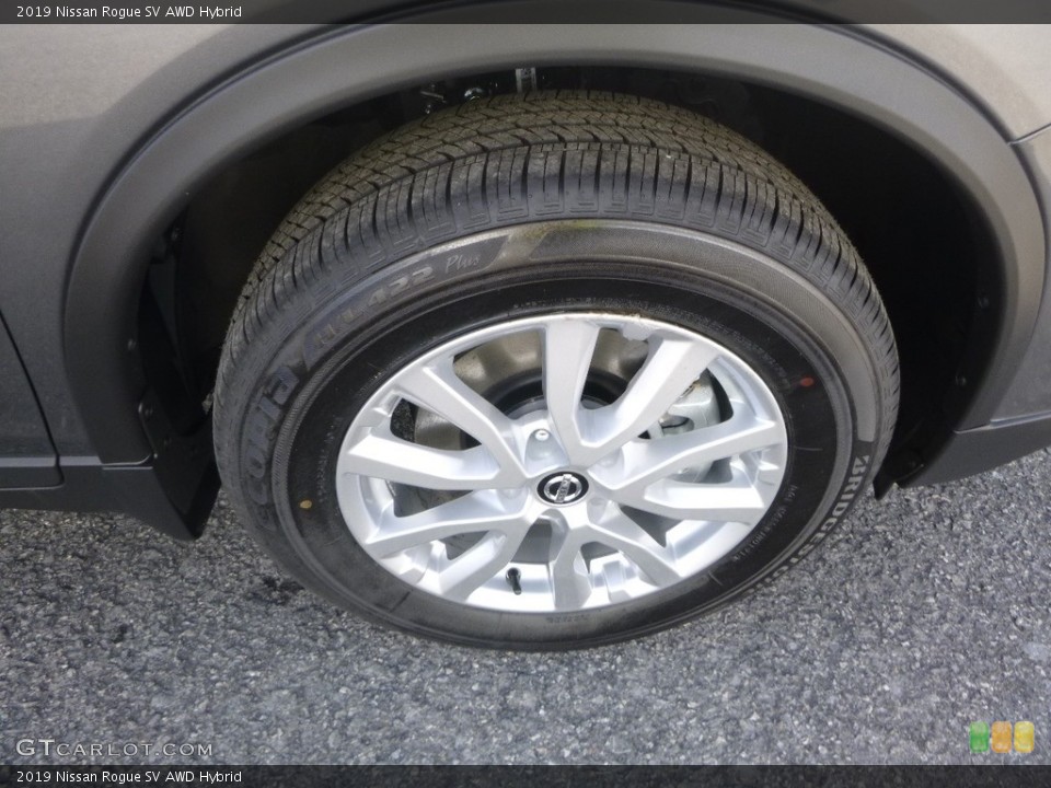 2019 Nissan Rogue SV AWD Hybrid Wheel and Tire Photo #130180422