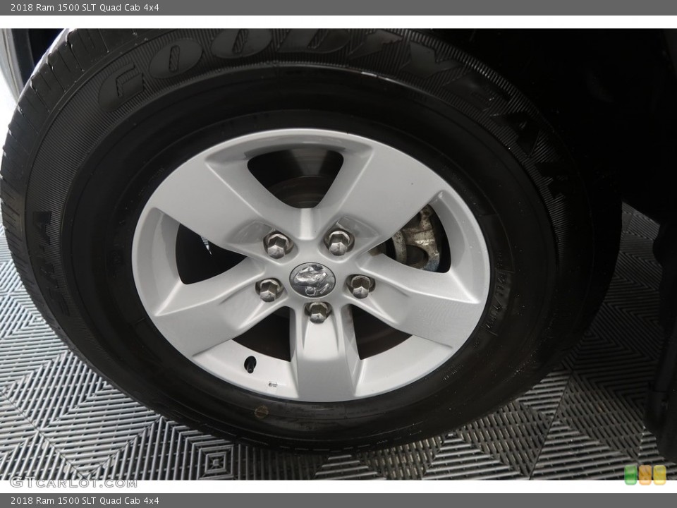 2018 Ram 1500 SLT Quad Cab 4x4 Wheel and Tire Photo #130211860