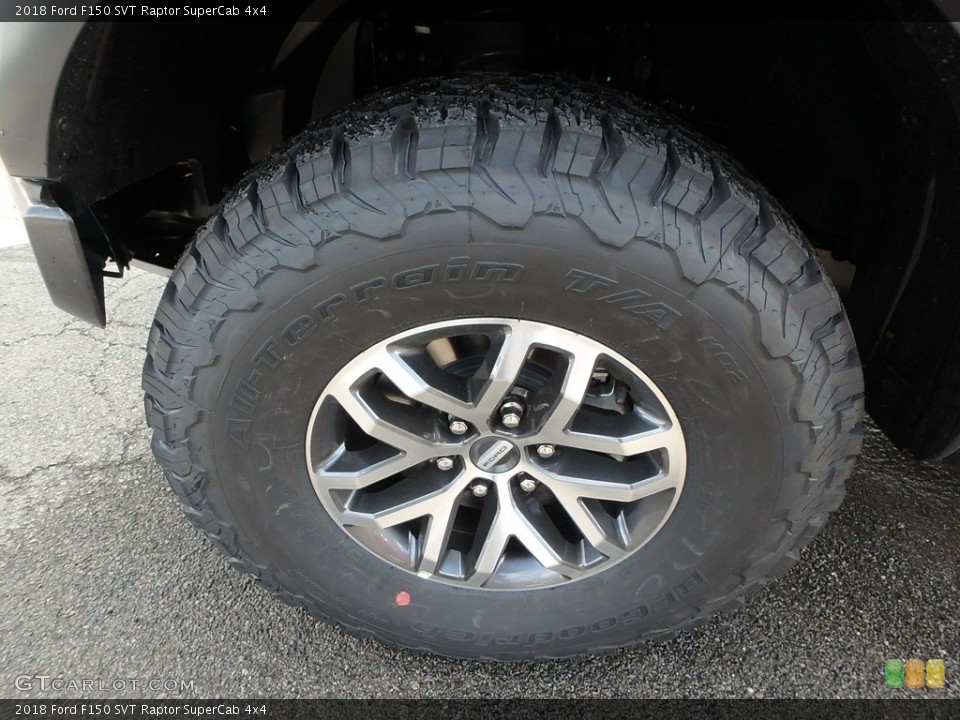 2018 Ford F150 SVT Raptor SuperCab 4x4 Wheel and Tire Photo #130323700