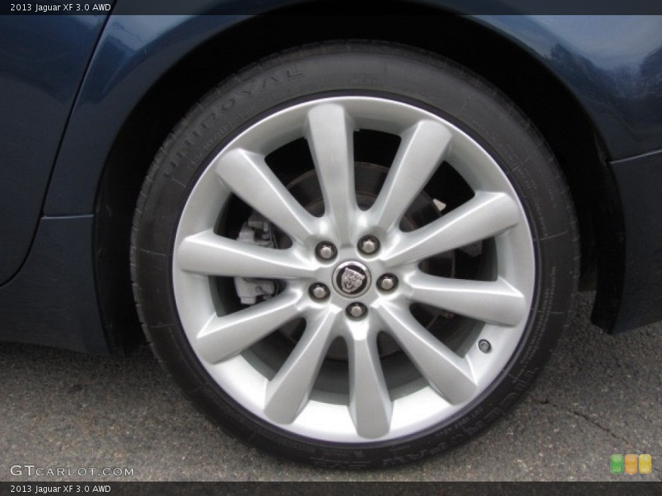 2013 Jaguar XF 3.0 AWD Wheel and Tire Photo #130344659