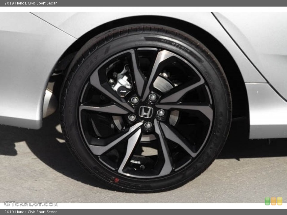 2019 Honda Civic Sport Sedan Wheel and Tire Photo #130359104