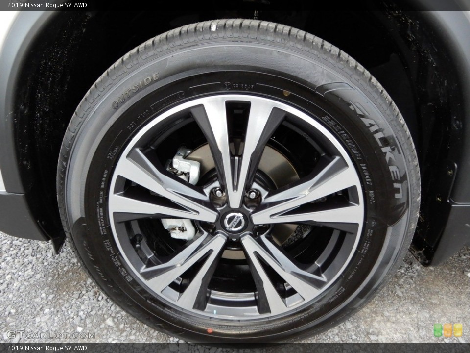 2019 Nissan Rogue SV AWD Wheel and Tire Photo #130367411