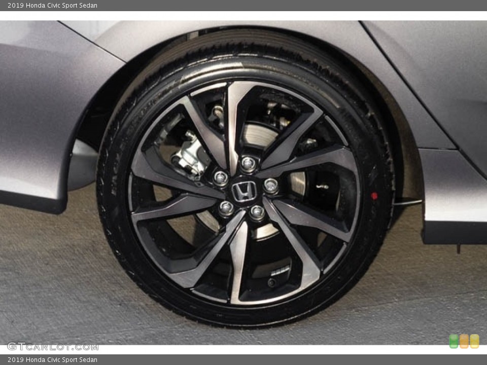 2019 Honda Civic Sport Sedan Wheel and Tire Photo #130394414