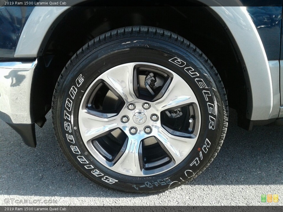 2019 Ram 1500 Laramie Quad Cab Wheel and Tire Photo #130400333