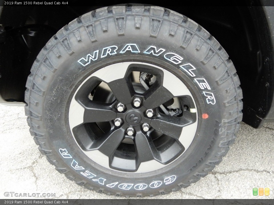 2019 Ram 1500 Rebel Quad Cab 4x4 Wheel and Tire Photo #130407614