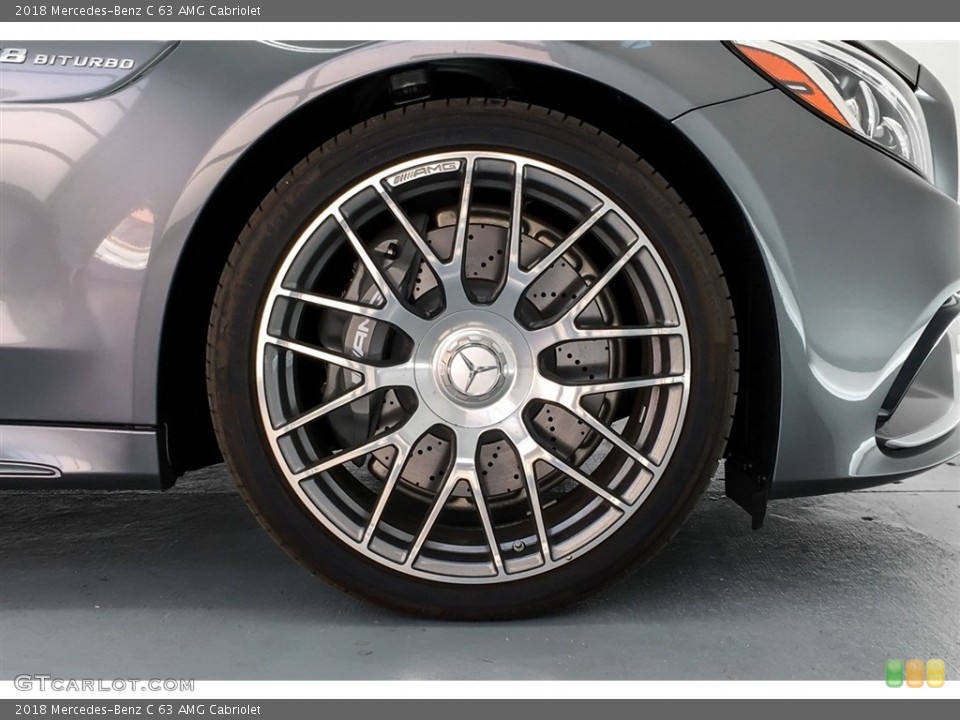 2018 Mercedes-Benz C 63 AMG Cabriolet Wheel and Tire Photo #130431754