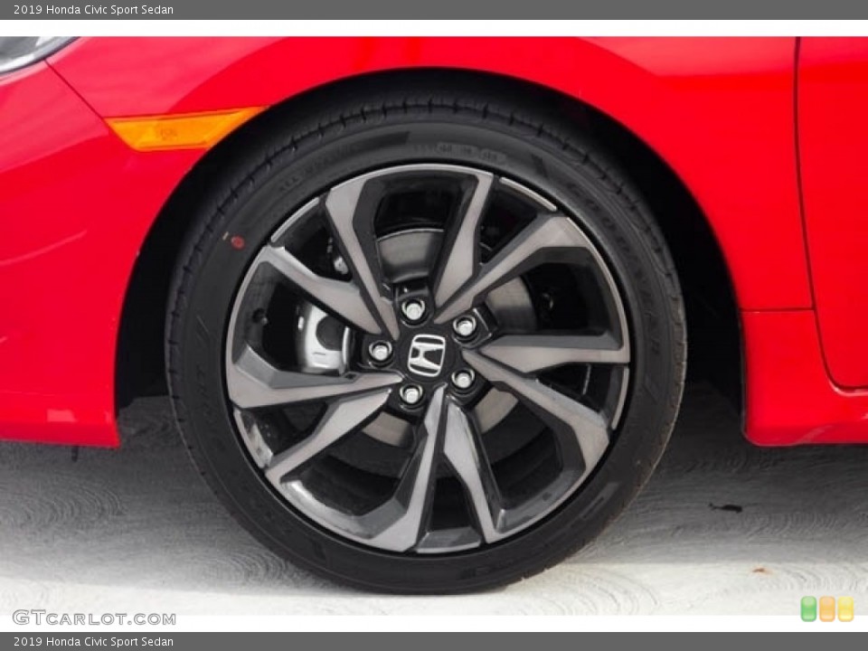 2019 Honda Civic Sport Sedan Wheel and Tire Photo #130458758