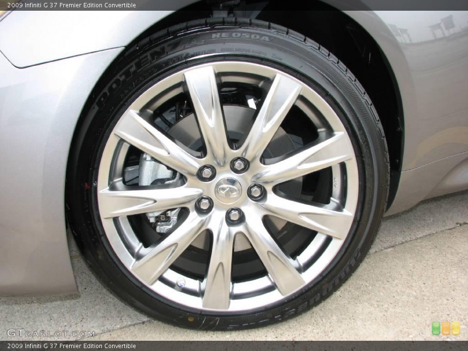 2009 Infiniti G 37 Premier Edition Convertible Wheel and Tire Photo #13046595