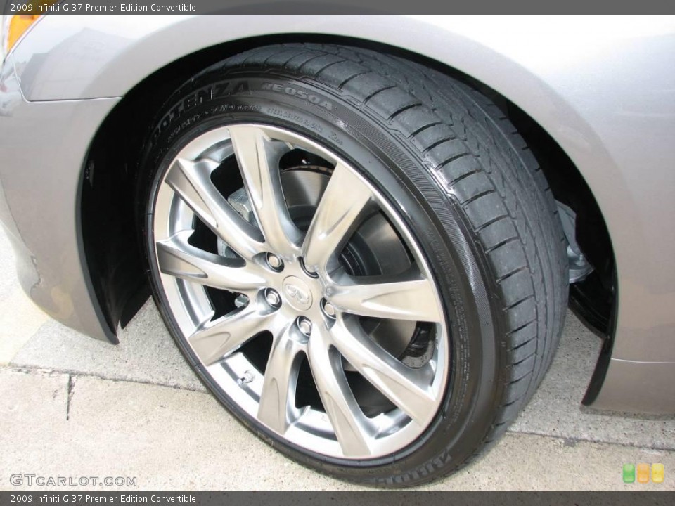 2009 Infiniti G 37 Premier Edition Convertible Wheel and Tire Photo #13046605