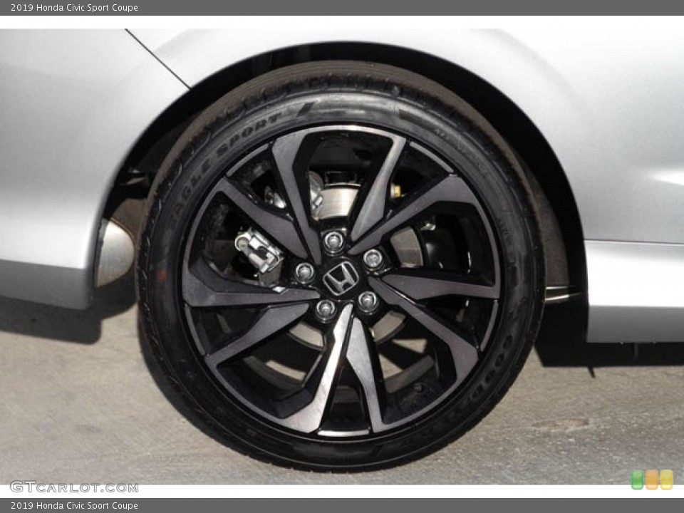 2019 Honda Civic Sport Coupe Wheel and Tire Photo #130553612