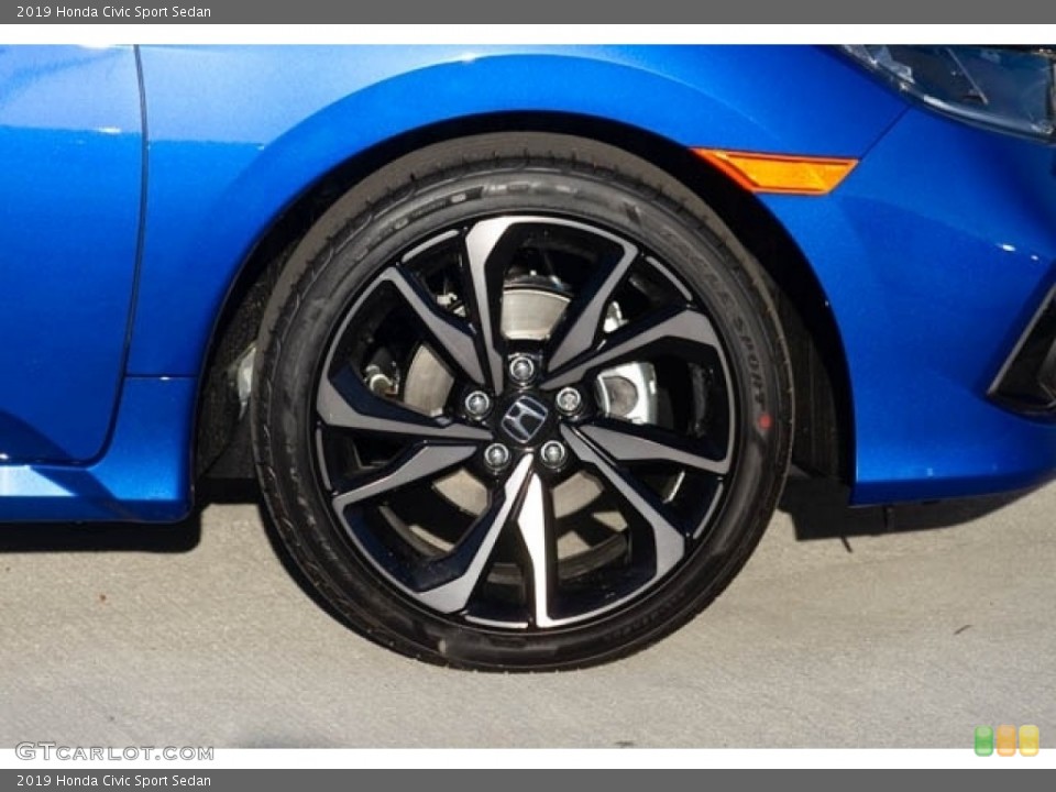 2019 Honda Civic Sport Sedan Wheel and Tire Photo #130595989