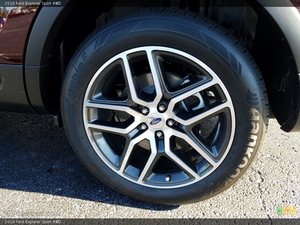 2019 Ford Explorer Sport 4WD Wheel and Tire Photo #130633515