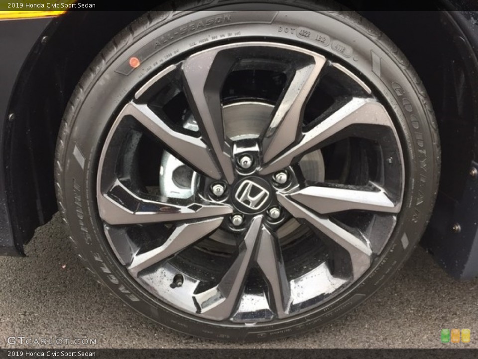 2019 Honda Civic Sport Sedan Wheel and Tire Photo #130686925