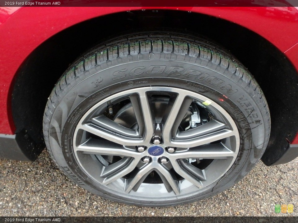 2019 Ford Edge Titanium AWD Wheel and Tire Photo #130695487
