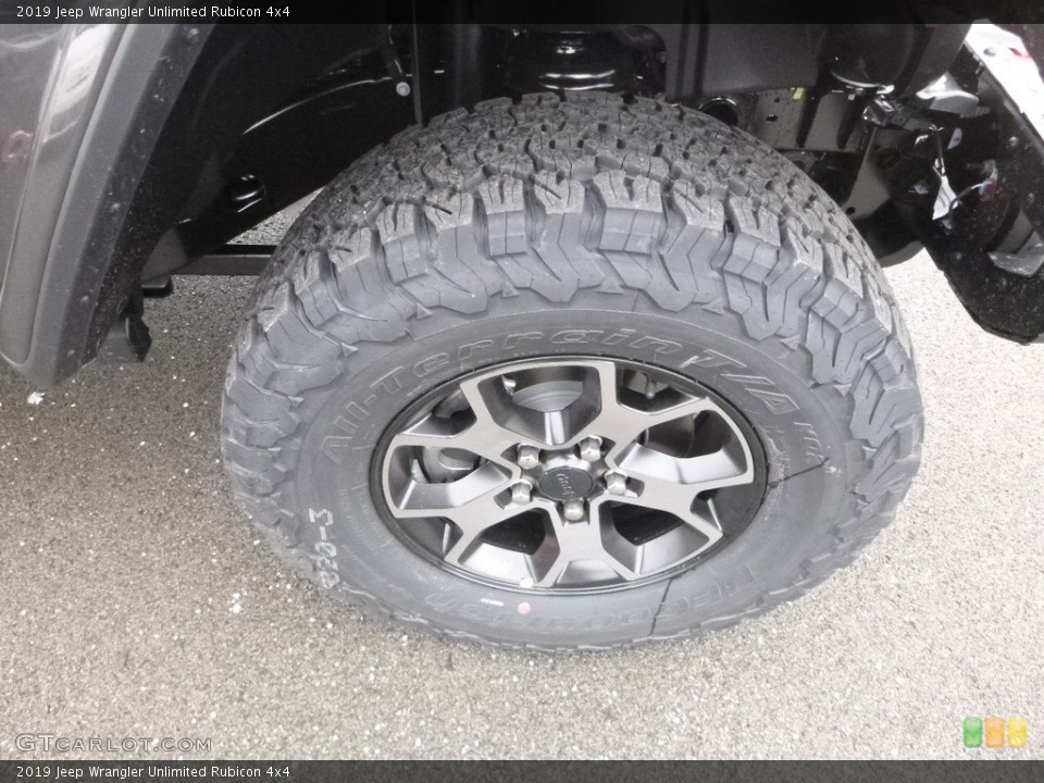 2019 Jeep Wrangler Unlimited Rubicon 4x4 Wheel and Tire Photo #130790946