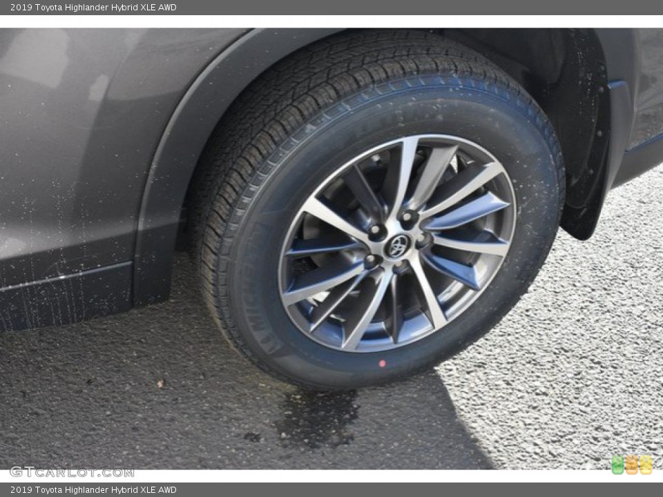 2019 Toyota Highlander Hybrid XLE AWD Wheel and Tire Photo #130944097
