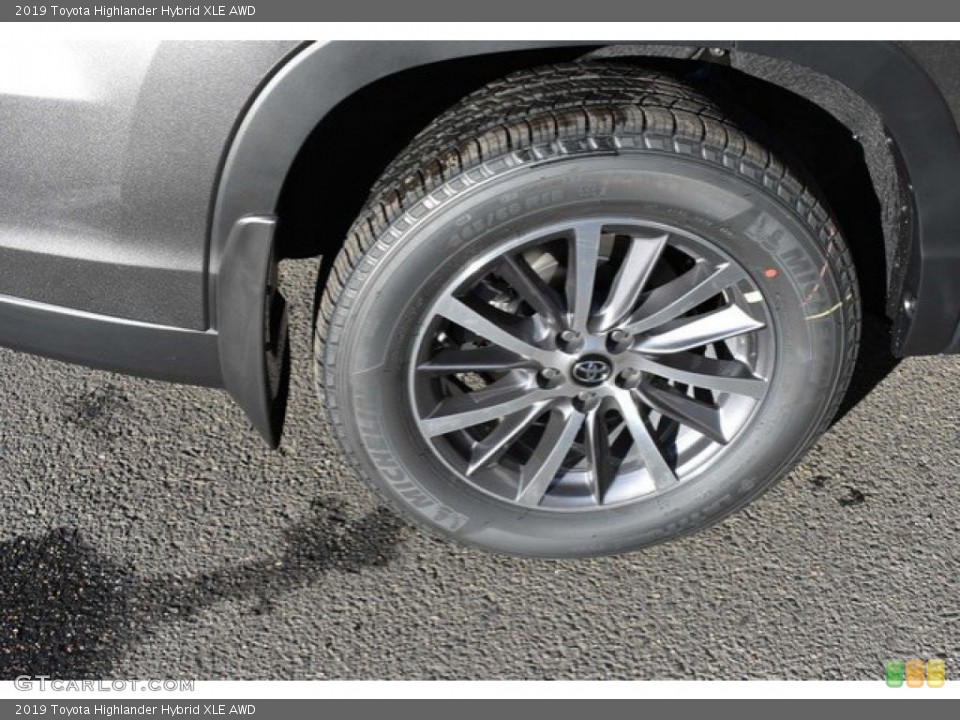 2019 Toyota Highlander Hybrid XLE AWD Wheel and Tire Photo #130944115