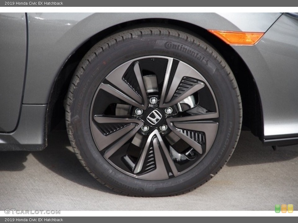 2019 Honda Civic EX Hatchback Wheel and Tire Photo #130977958