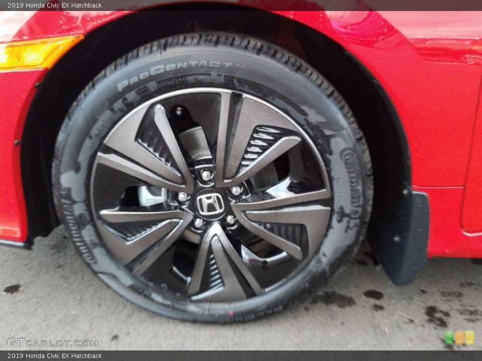 2019 Honda Civic EX Hatchback Wheel and Tire Photo #130994168