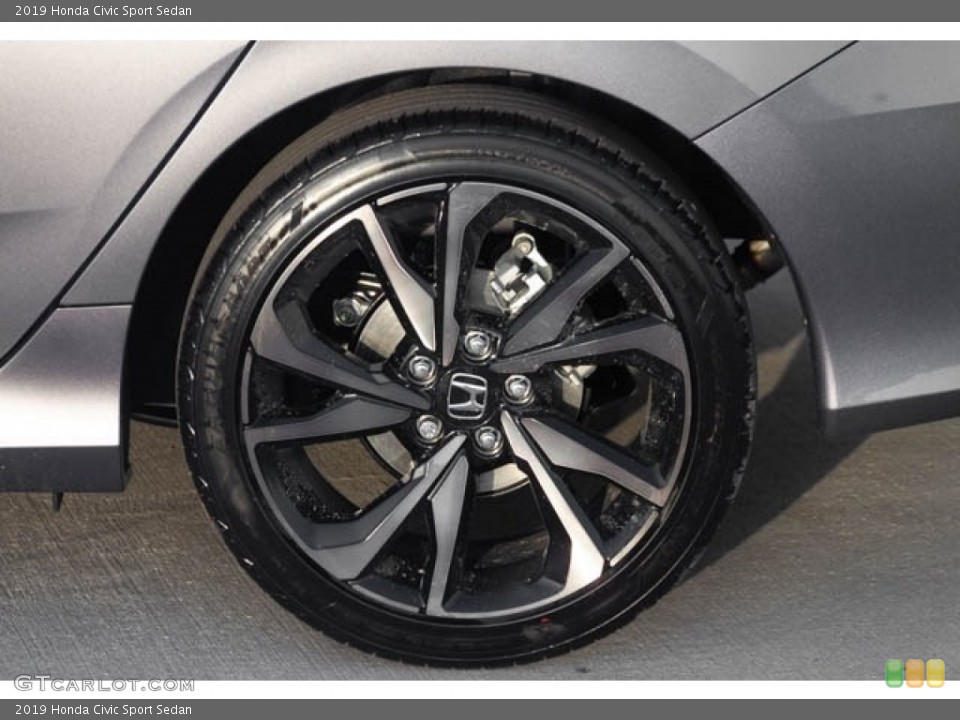 2019 Honda Civic Sport Sedan Wheel and Tire Photo #131069372
