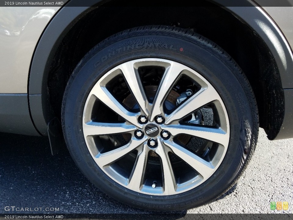 2019 Lincoln Nautilus Select AWD Wheel and Tire Photo #131105143