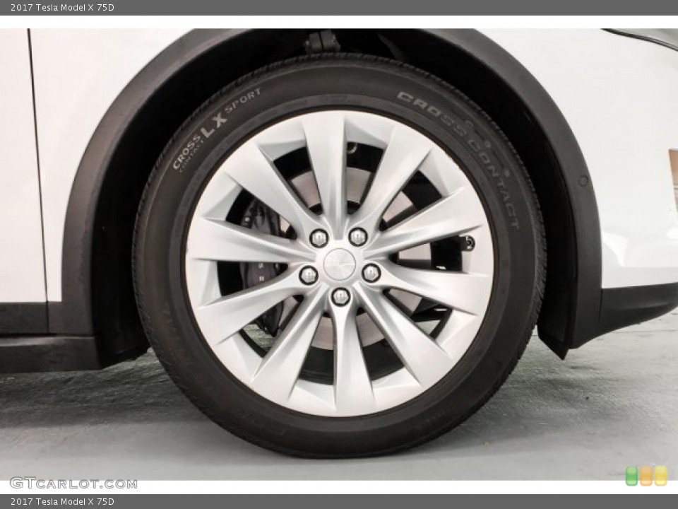 2017 Tesla Model X 75D Wheel and Tire Photo #131108215