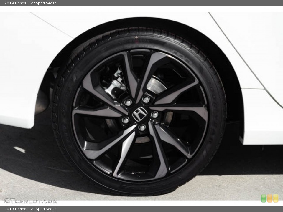 2019 Honda Civic Sport Sedan Wheel and Tire Photo #131491588