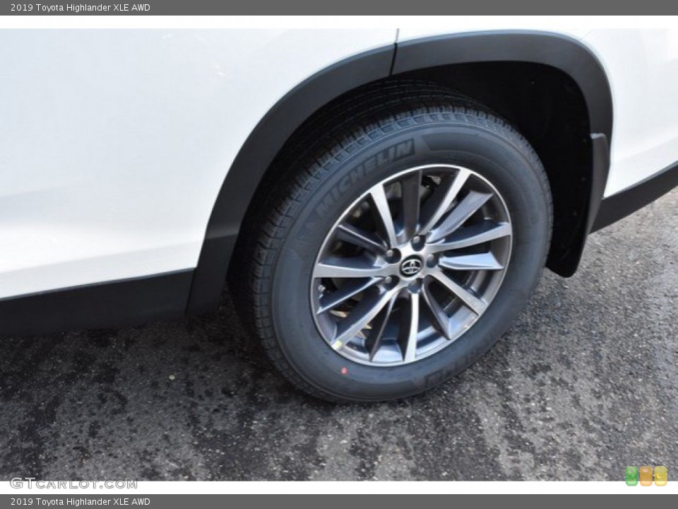 2019 Toyota Highlander XLE AWD Wheel and Tire Photo #131604982
