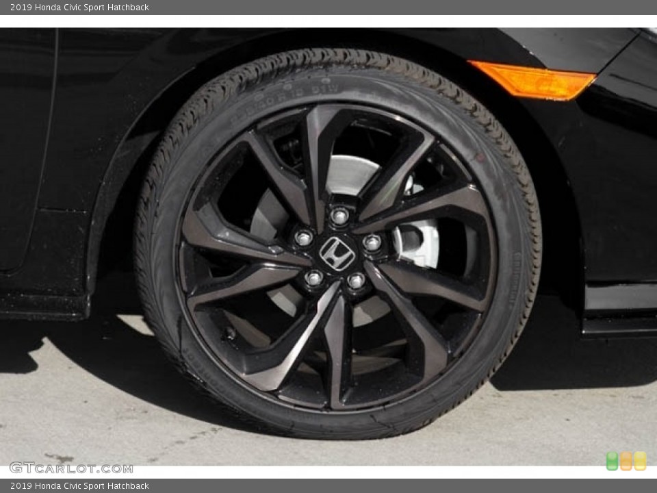 2019 Honda Civic Sport Hatchback Wheel and Tire Photo #131639696