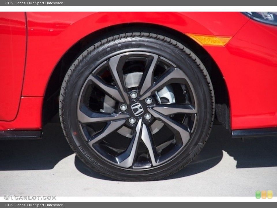 2019 Honda Civic Sport Hatchback Wheel and Tire Photo #131640236