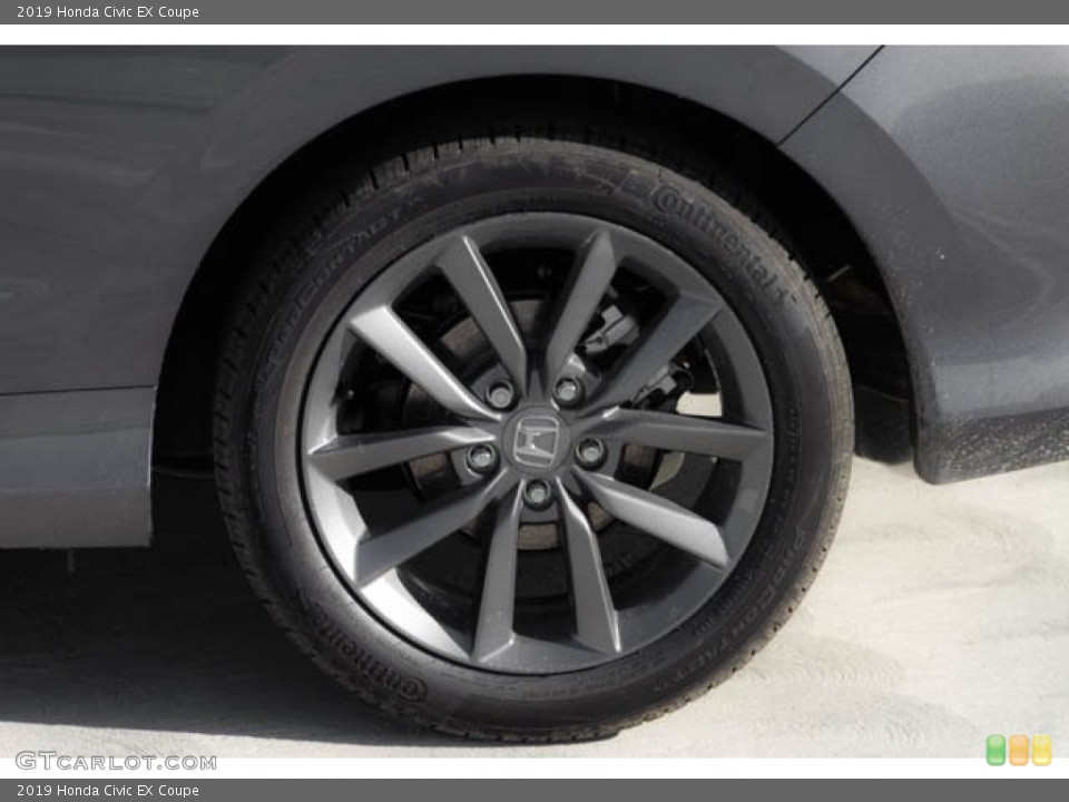 2019 Honda Civic EX Coupe Wheel and Tire Photo #131643119