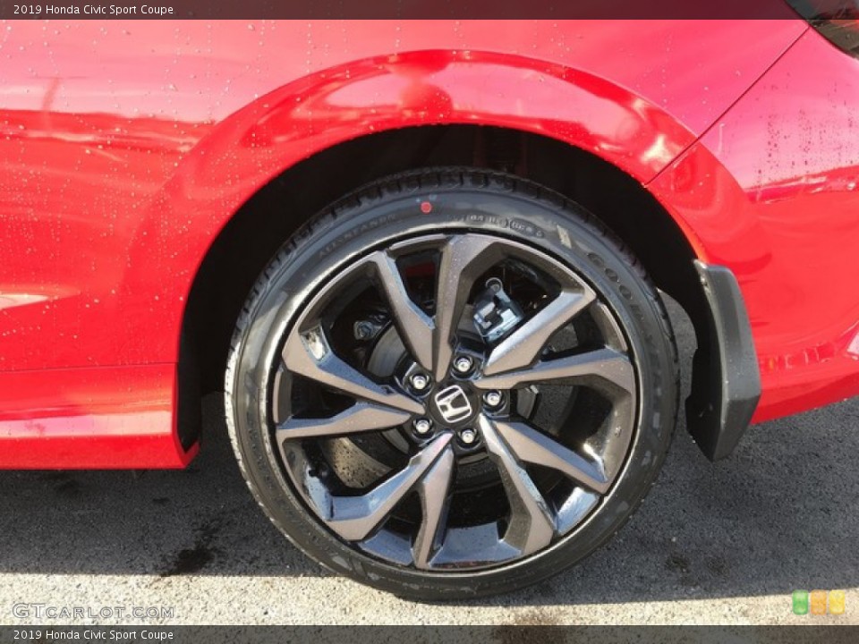2019 Honda Civic Sport Coupe Wheel and Tire Photo #131646397