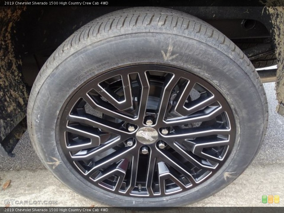 2019 Chevrolet Silverado 1500 High Country Crew Cab 4WD Wheel and Tire Photo #131898896