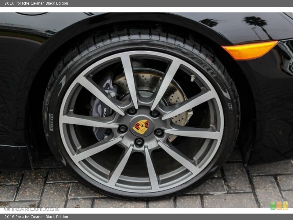 2016 Porsche Cayman Black Edition Wheel and Tire Photo #132071092