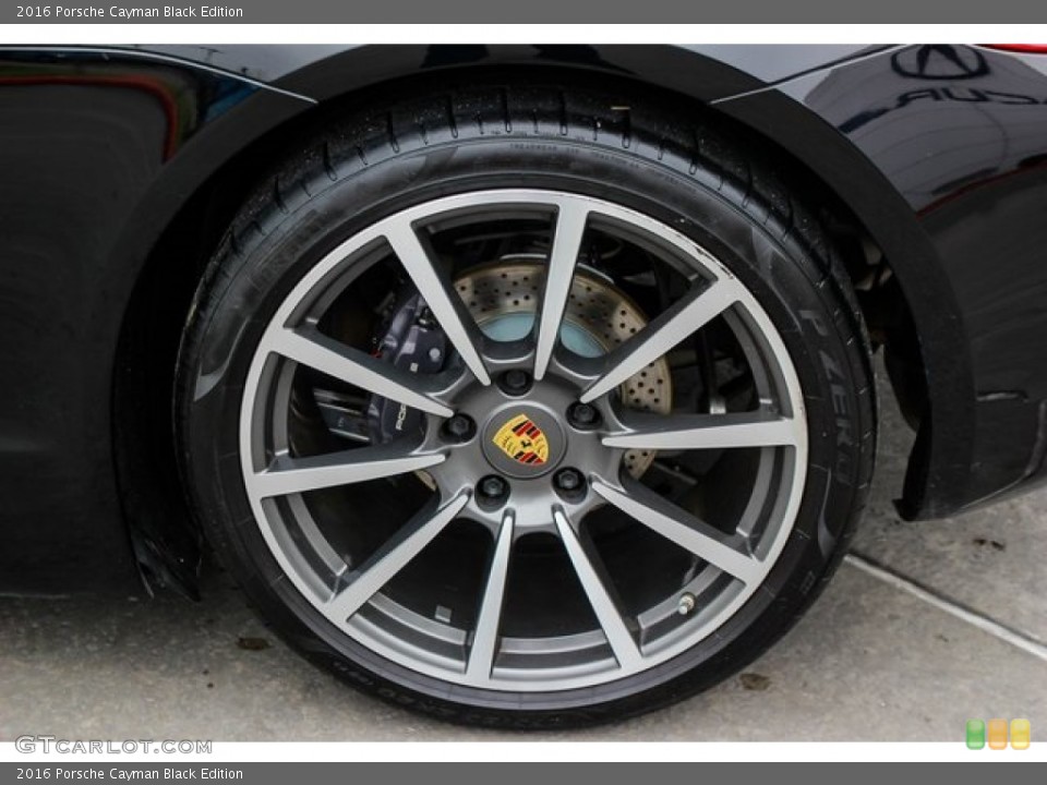 2016 Porsche Cayman Black Edition Wheel and Tire Photo #132071122